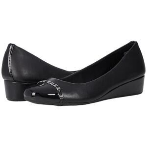 Woman's Heels Anne Klein Moxy Flats Wedge Leather Size 6 M